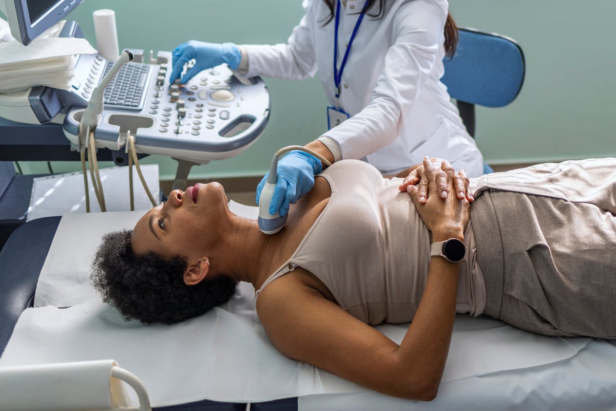 What is a thyroid ultrasound used for?