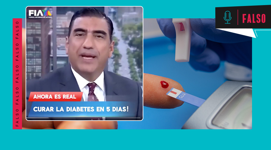 Fraudulent cure for diabetes is sold with montage on a news program with voices probably from AI